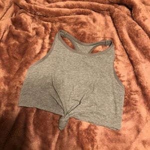 knot front crop top